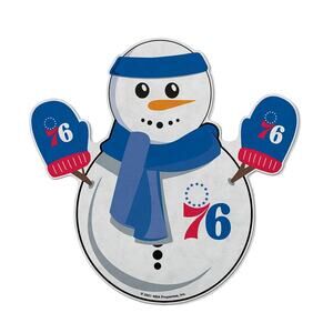 Philadelphia 76ers NBA Basketball Rico Industries Snowman Shape Cut Pennant